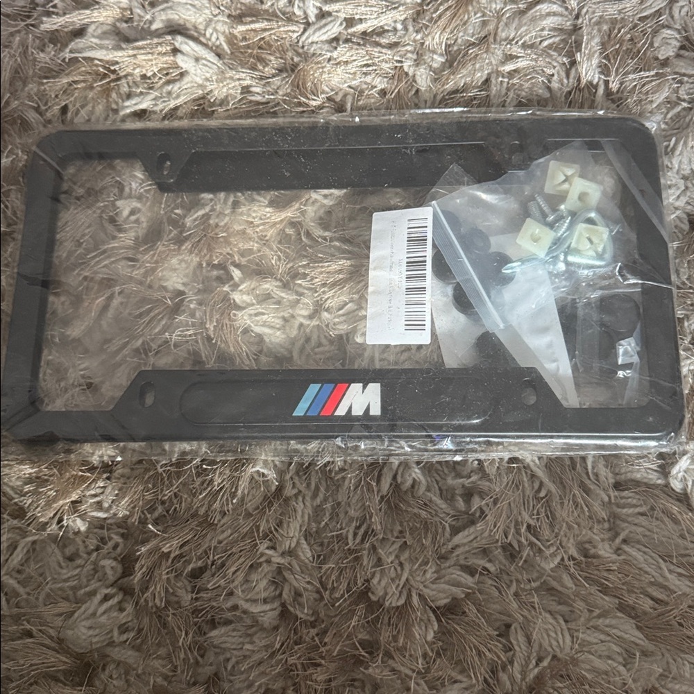 Black License Plate Frame 2 Piece - Picture 2 of 3